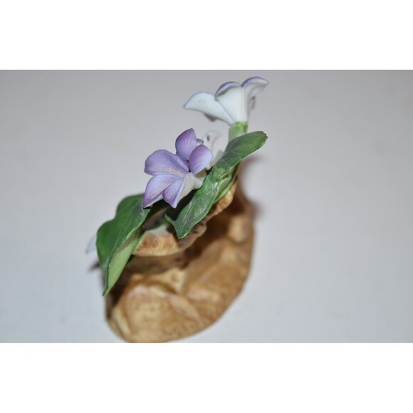 Andrea Sadek 1987 Violet Purple Flower Porcelain 3” Figurine Decor Japan #8040 - Picture 7 of 10